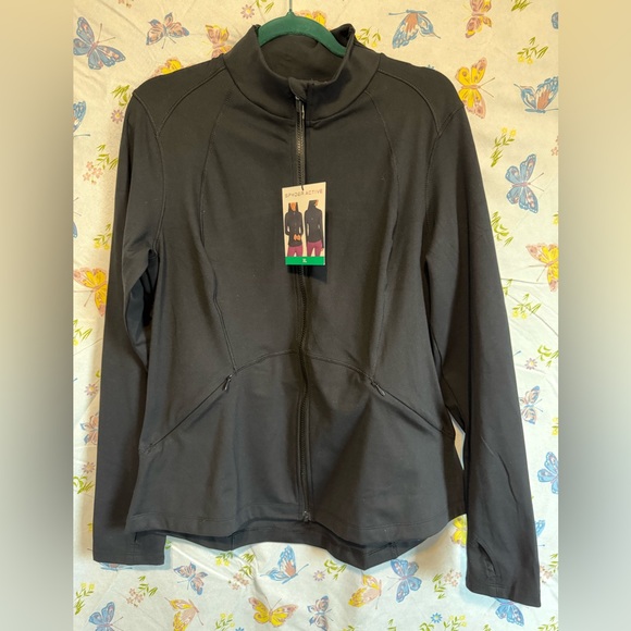 Spyder Jackets & Blazers - Spyder Active Women’s Yoga Athletic Jacket | Black | Size XL | NWT